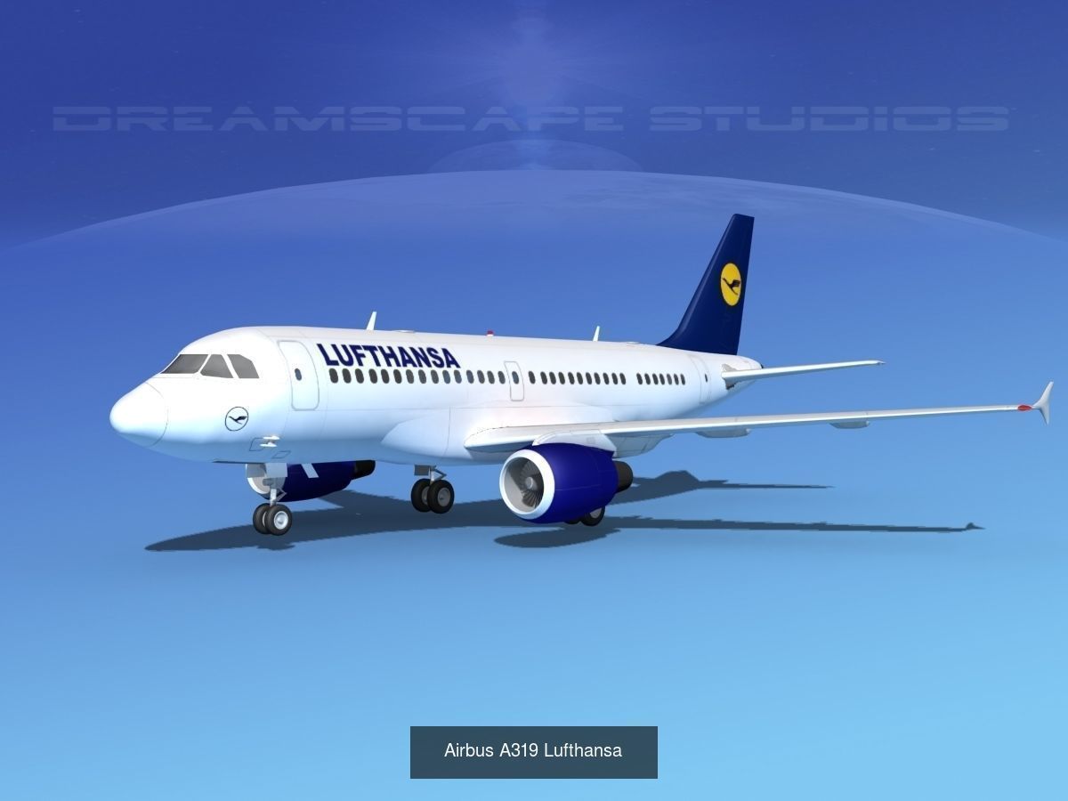 36 Lufthansa Jetliners 3D Model Collection_45