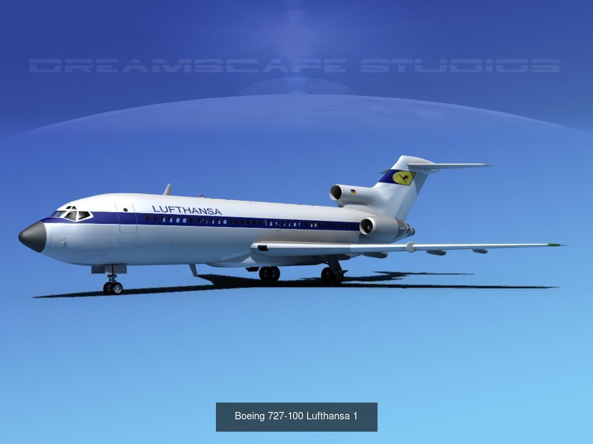 36 Lufthansa Jetliners 3D Model Collection_22