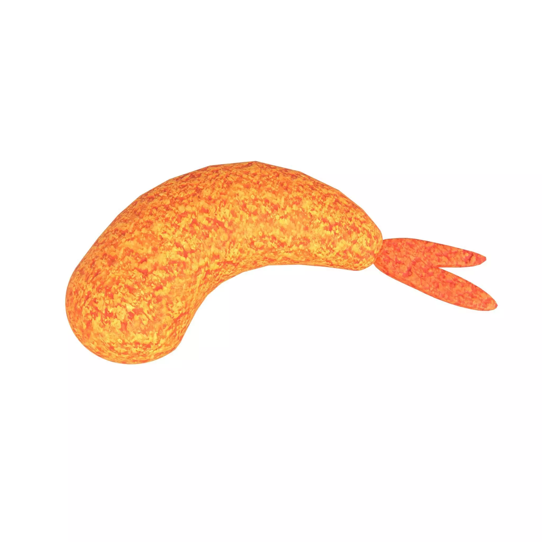 Fried Shrimp V1 001 Low-poly 3D model_0