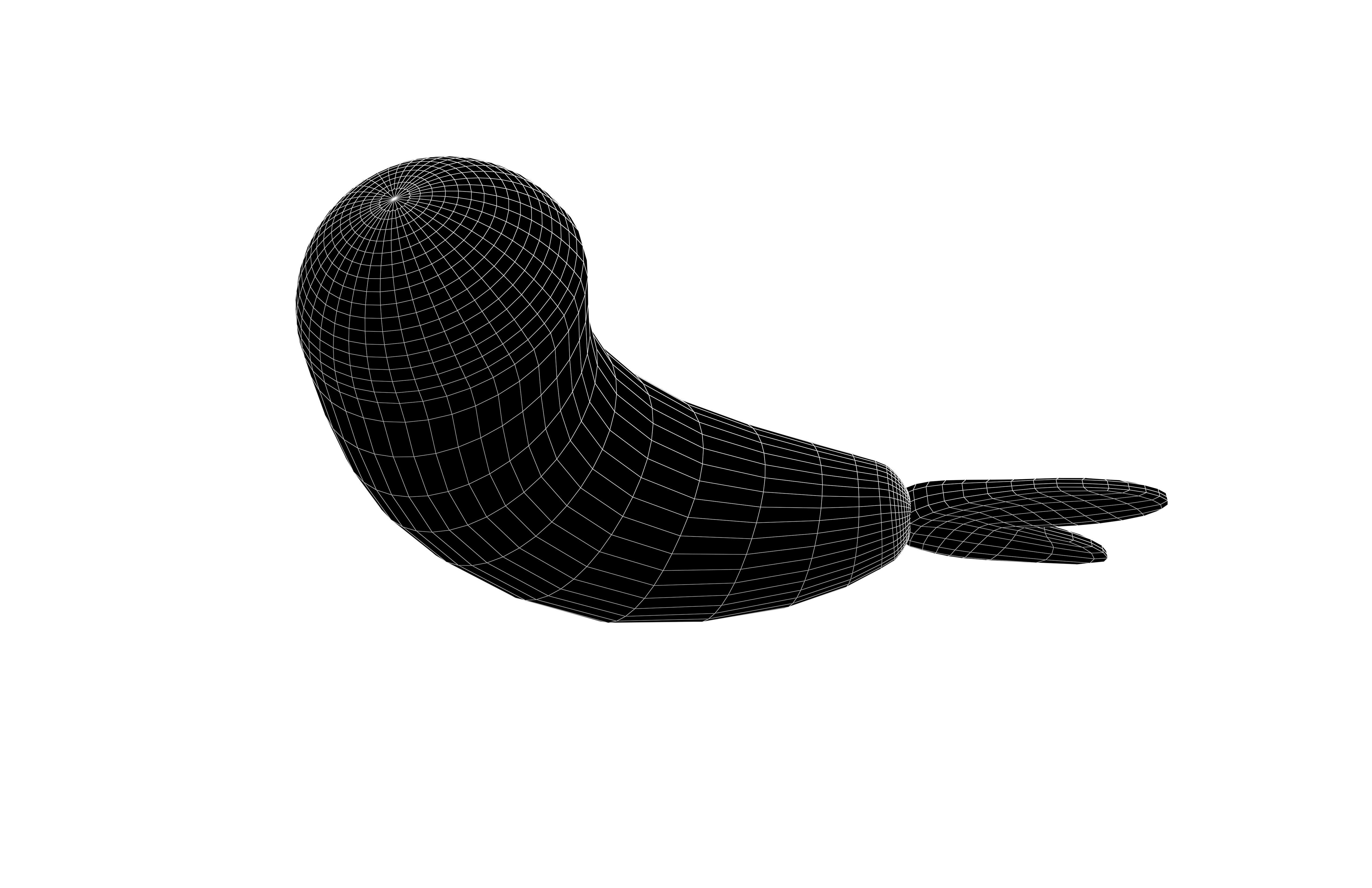 Fried Shrimp V1 001 Low-poly 3D model_7