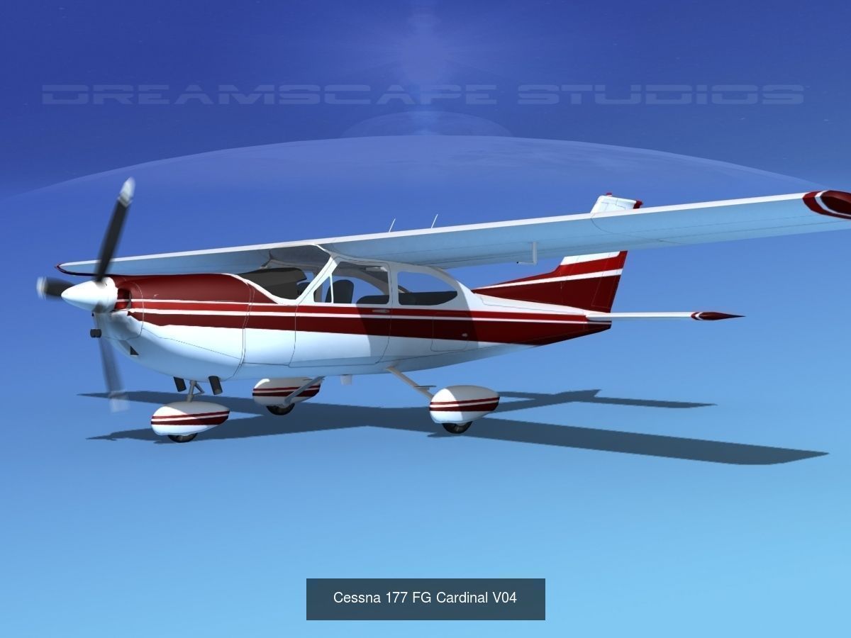 17 Cessna 177 Cardinals 3D Model Collection_11