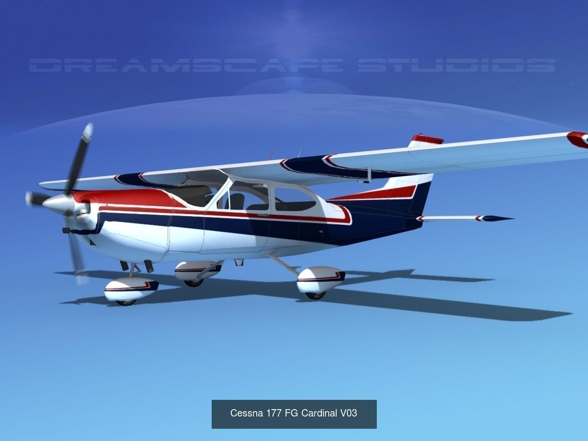 17 Cessna 177 Cardinals 3D Model Collection_10