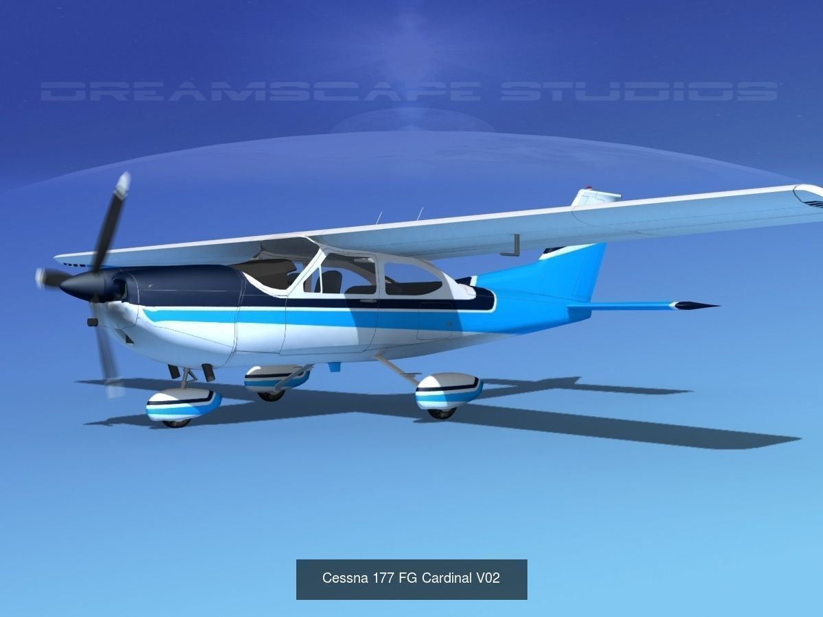 17 Cessna 177 Cardinals 3D Model Collection_9