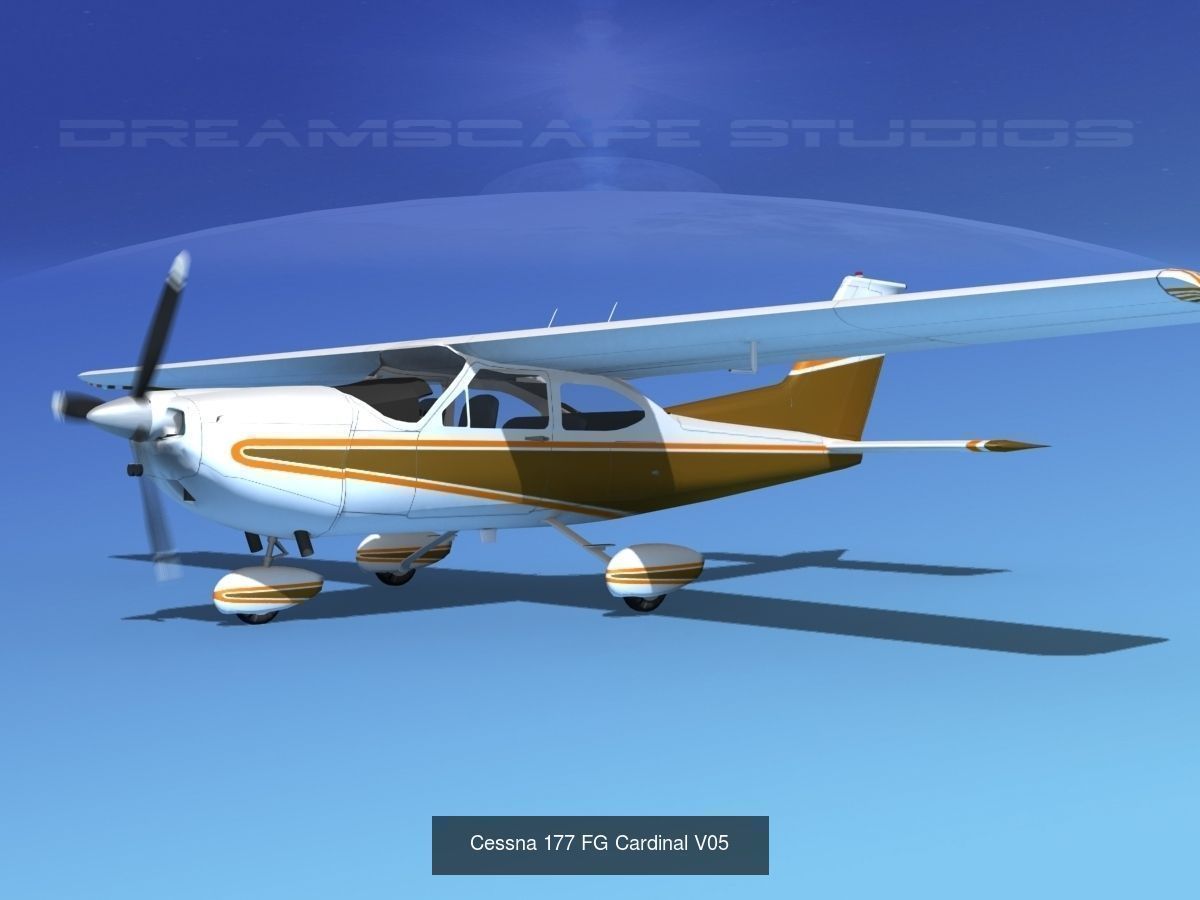17 Cessna 177 Cardinals 3D Model Collection_12