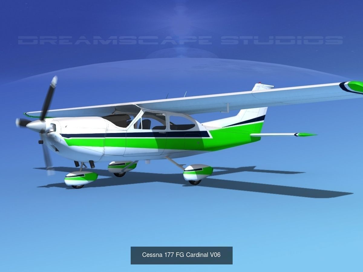 17 Cessna 177 Cardinals 3D Model Collection_13