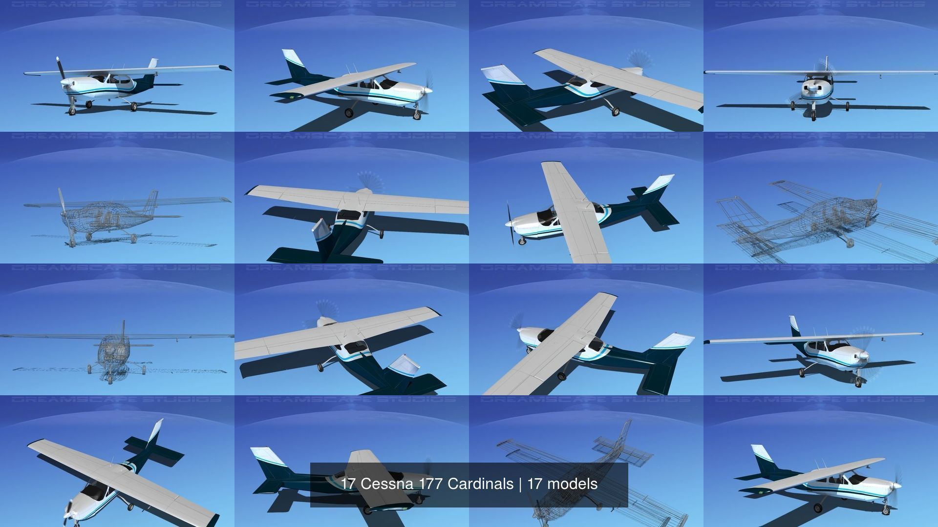 17 Cessna 177 Cardinals 3D Model Collection_5