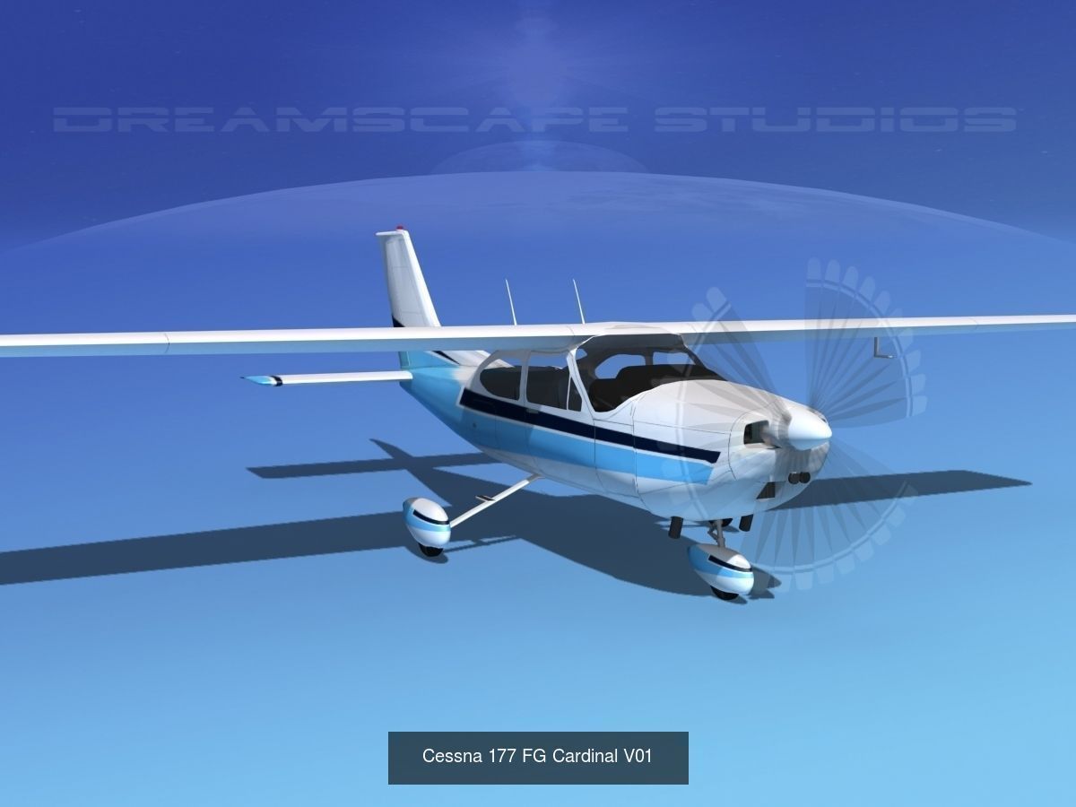 17 Cessna 177 Cardinals 3D Model Collection_8