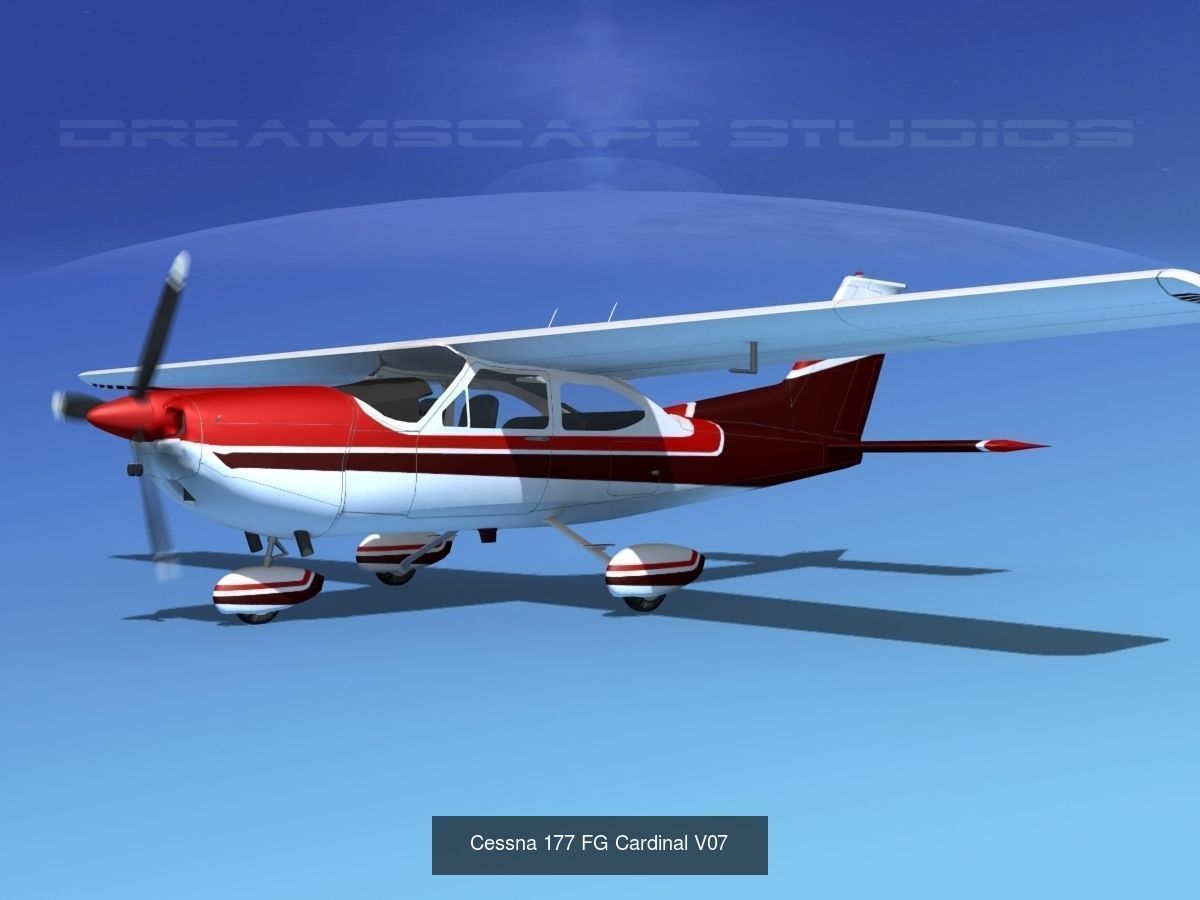 17 Cessna 177 Cardinals 3D Model Collection_14