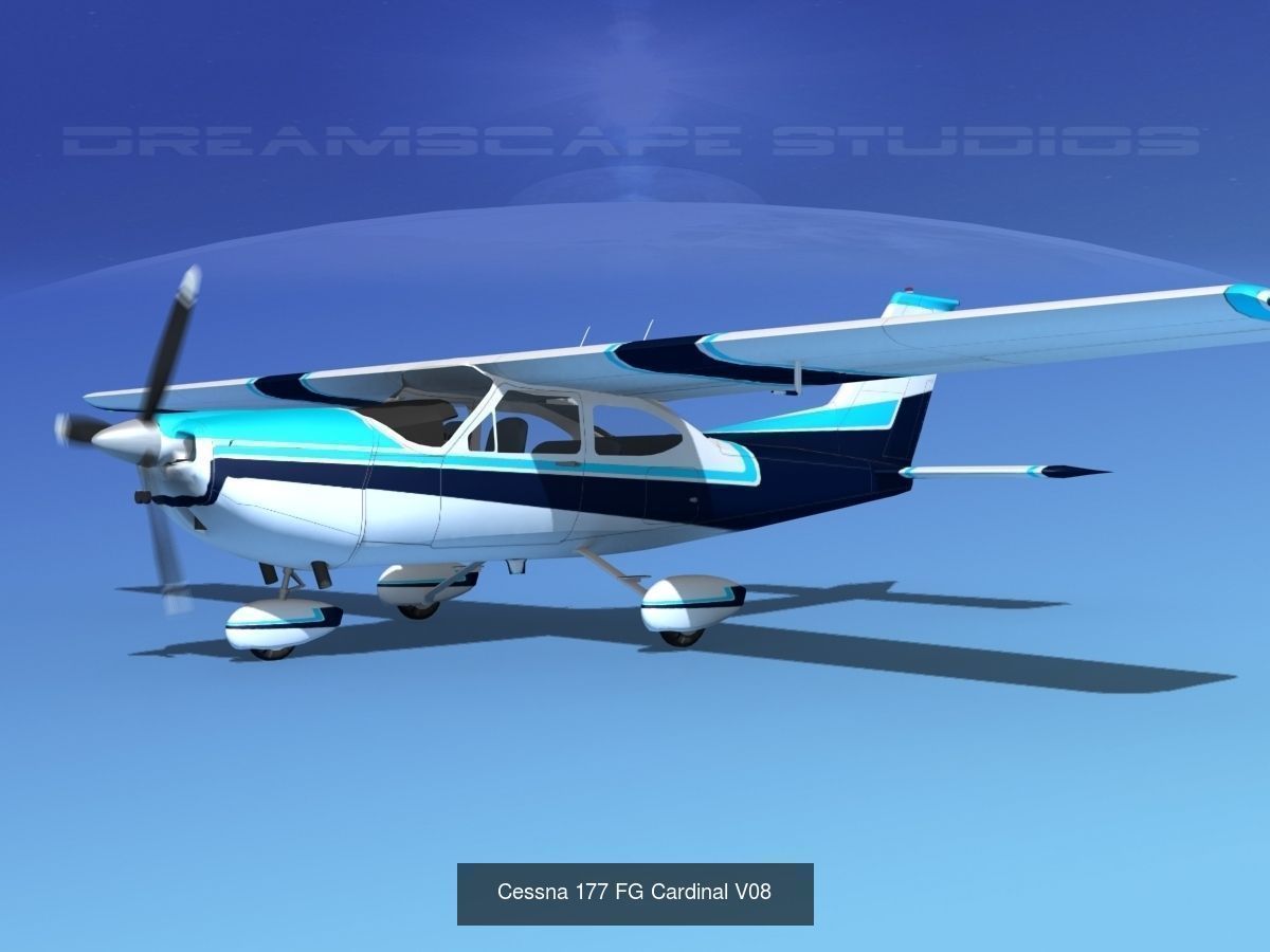 17 Cessna 177 Cardinals 3D Model Collection_15