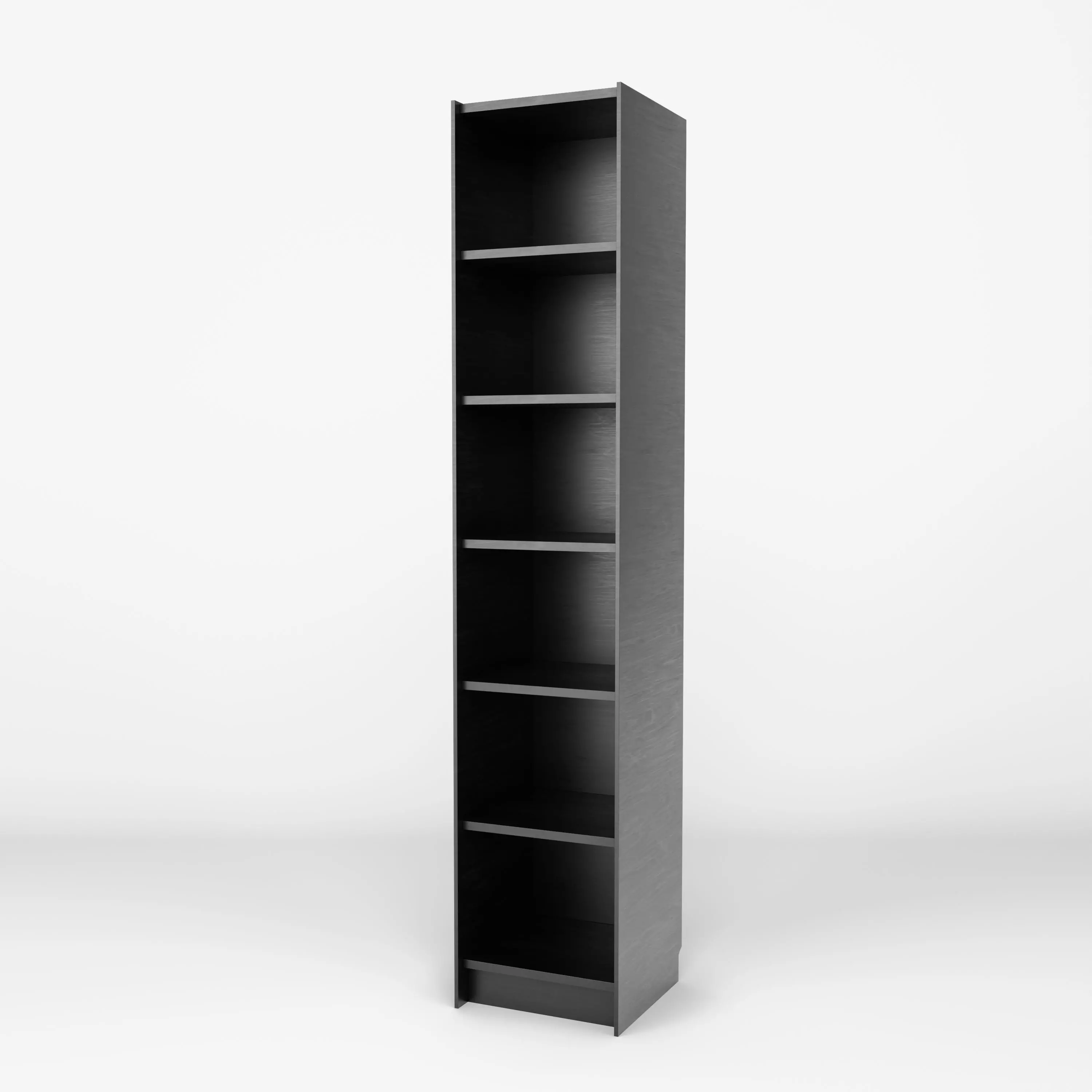 Ikea Billy Black 40x40x202cm Low-poly 3D model