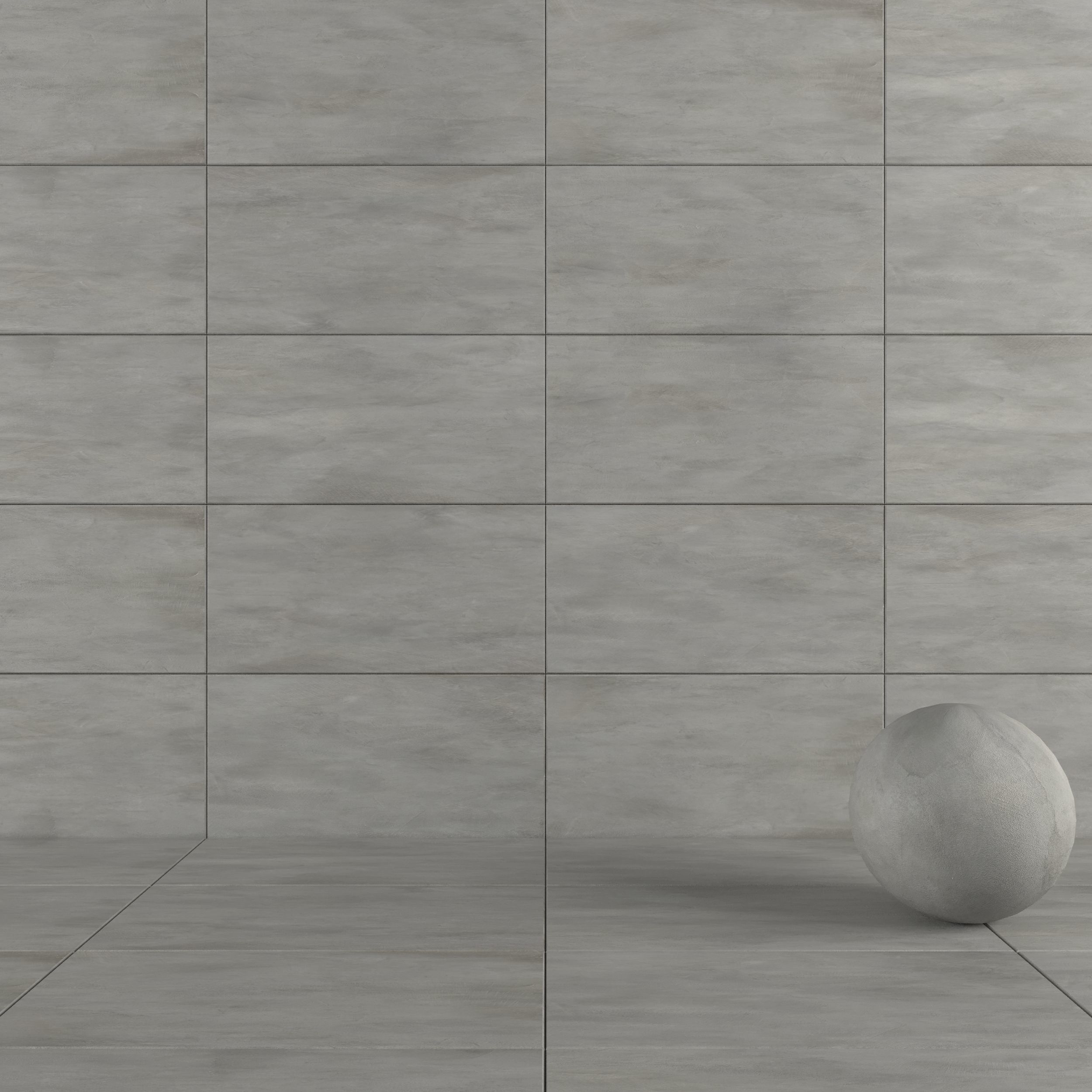 Concrete wall tiles Luce Acciaio 60x120 Set 2 Texture_4