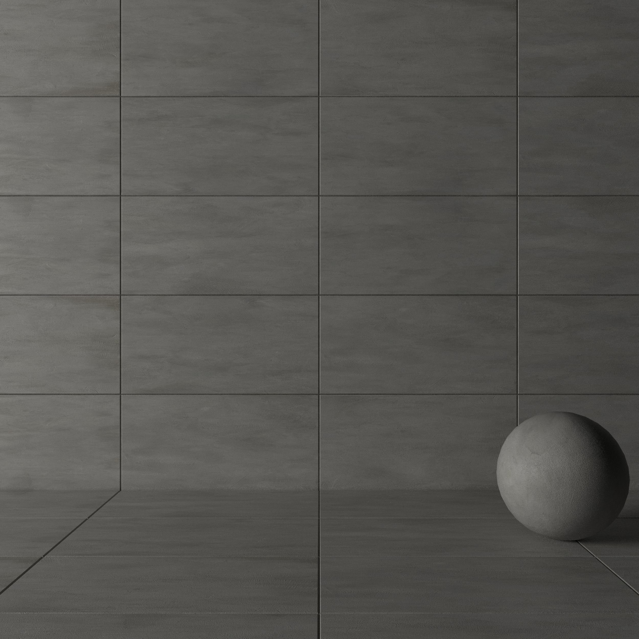 Concrete wall tiles Luce Acciaio 60x120 Set 2 Texture_2