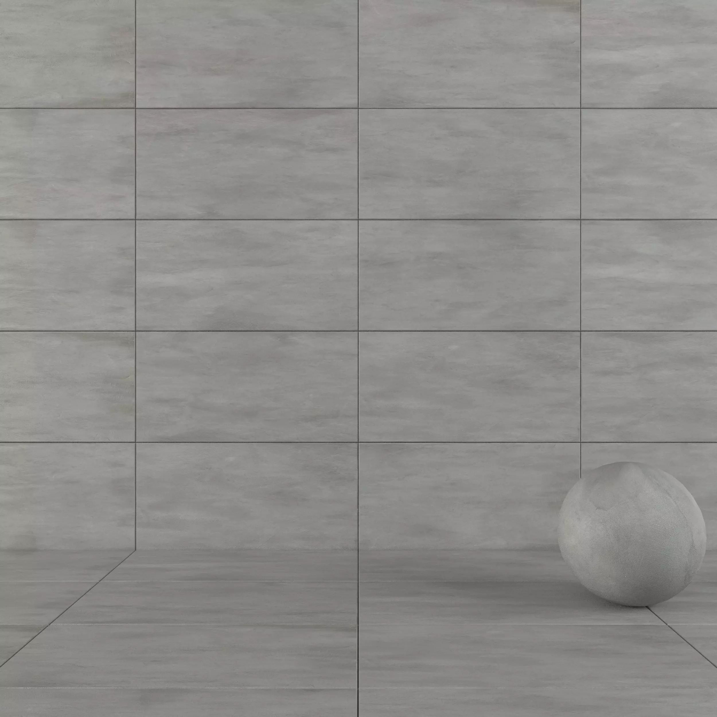 Concrete wall tiles Luce Acciaio 60x120 Set 2 Texture_0