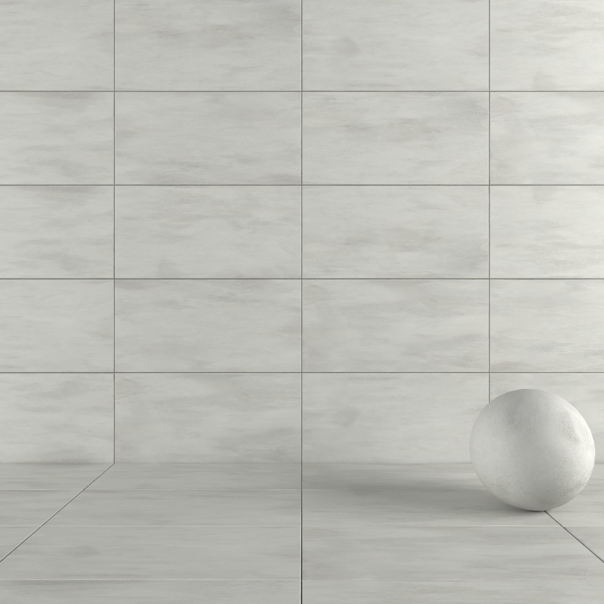 Concrete wall tiles Luce Perla 60x120 Set 1 Texture_4