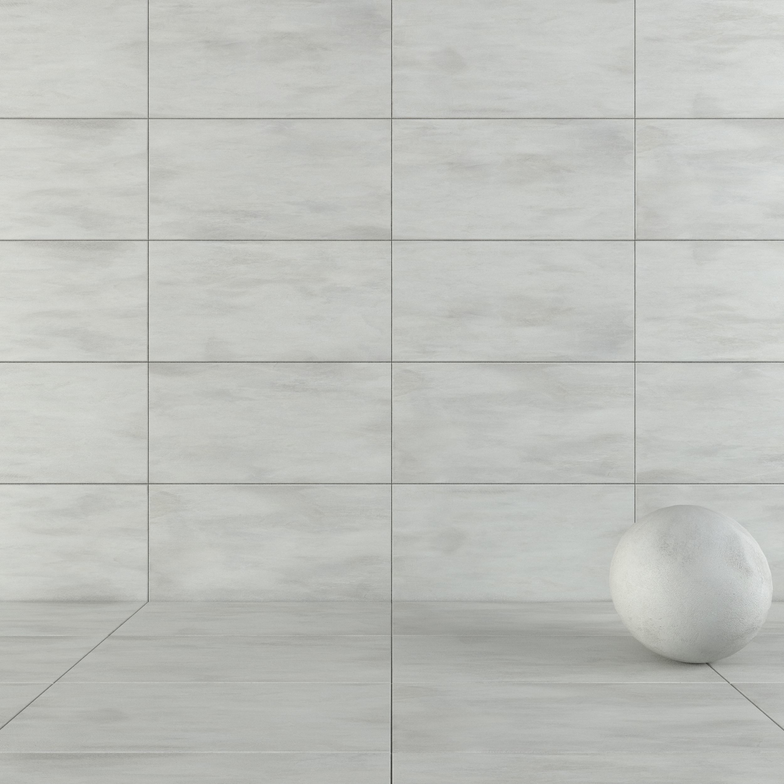 Concrete wall tiles Luce Perla 60x120 Set 1 Texture_6