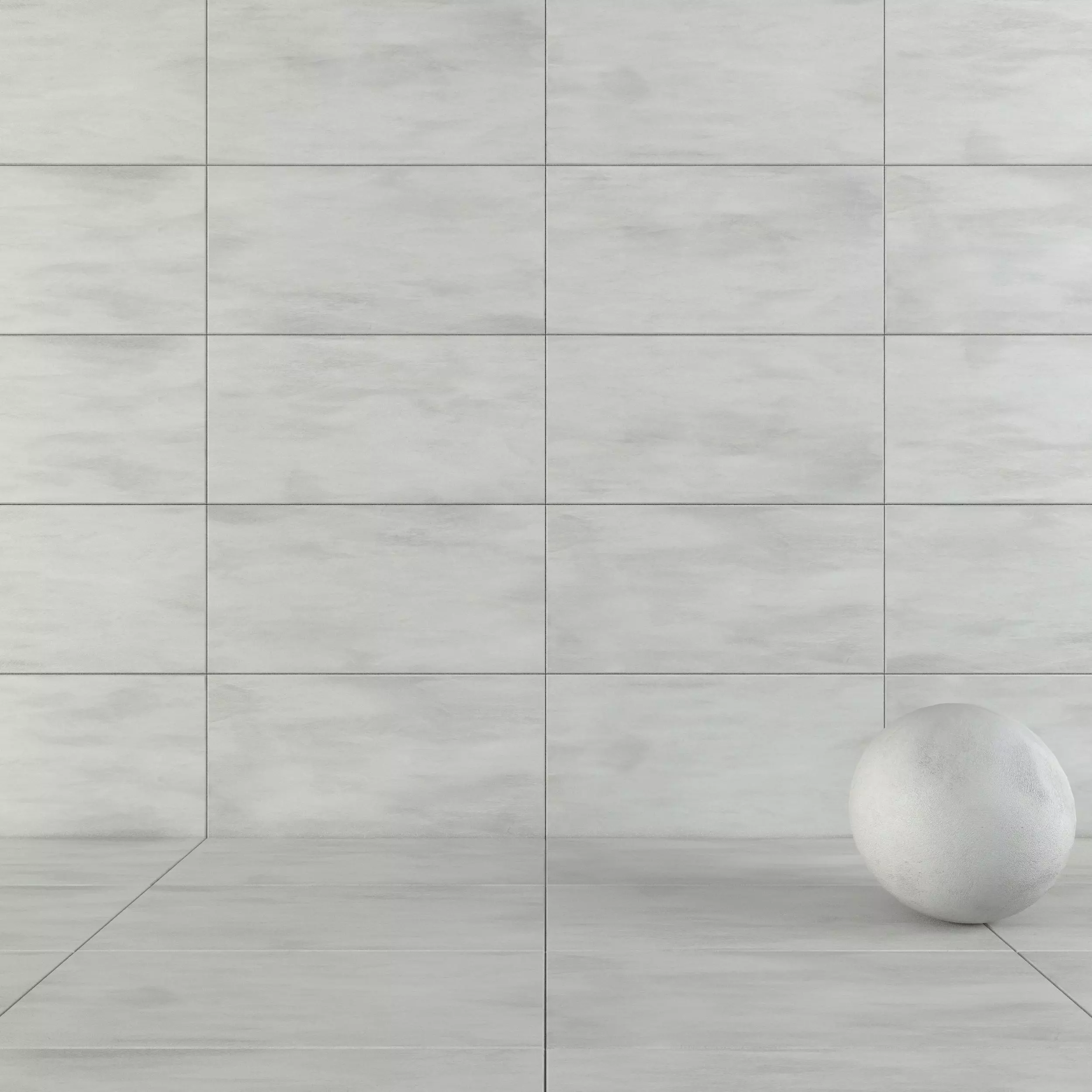 Concrete wall tiles Luce Perla 60x120 Set 1 Texture_0