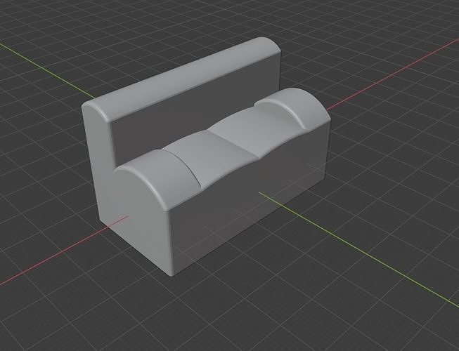 Sofa toy 3D print model