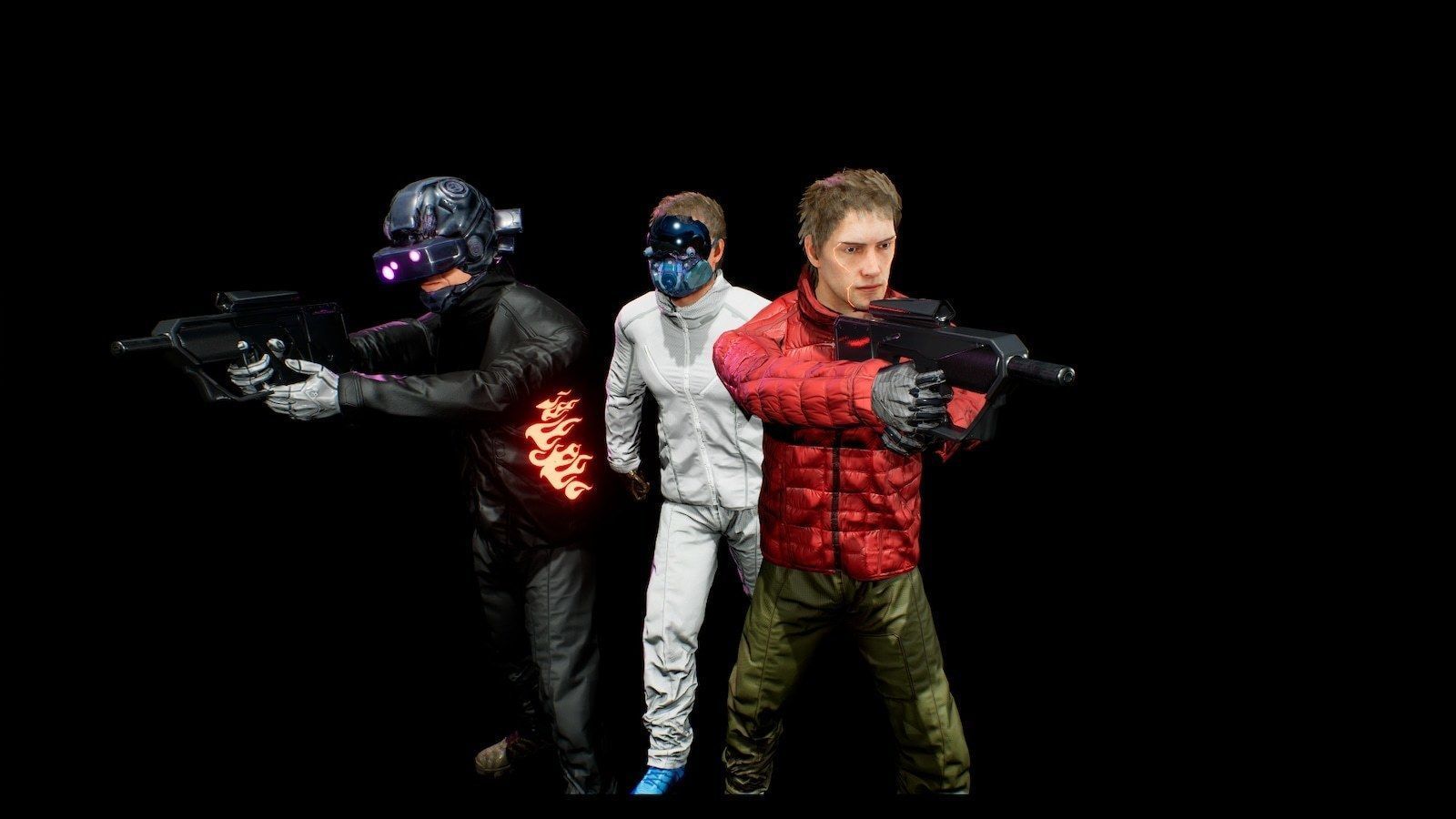 cyberpunk chars A Low-poly 3D model_28