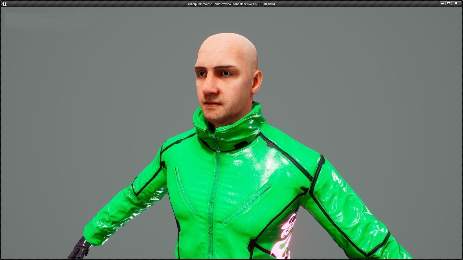 cyberpunk chars A Low-poly 3D model_30