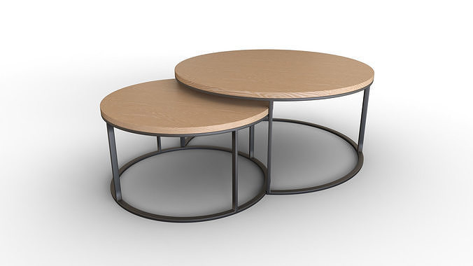 Round coffee table  Free 3D model