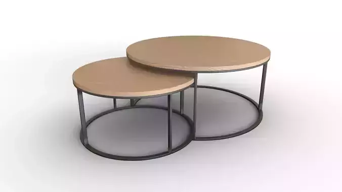 Round coffee table  Free 3D model