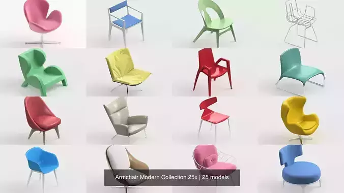  Armchair Modern Collection 25x