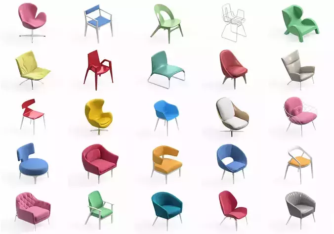  Armchair Modern Collection 25x 