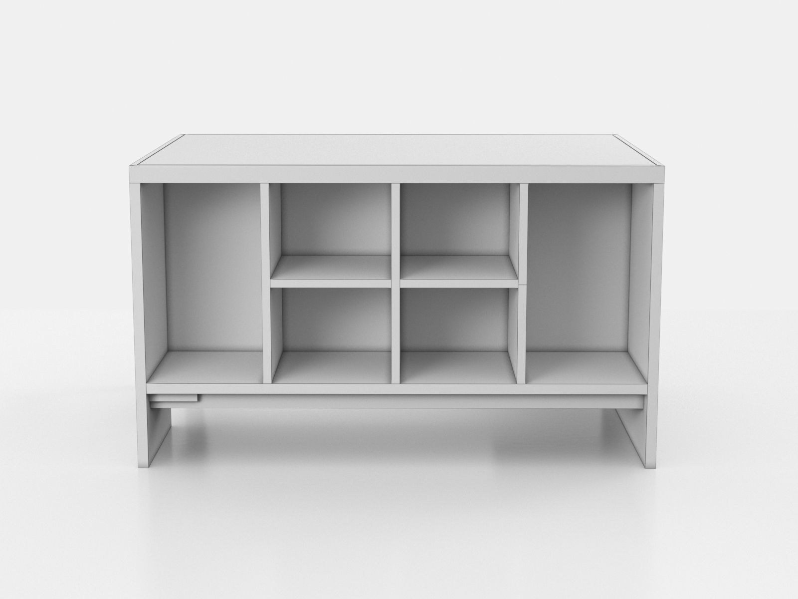 Pierre Jeanneret Pigeonhole desk 3D model_9