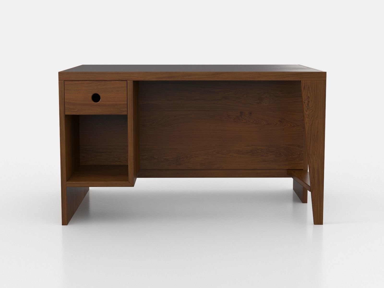 Pierre Jeanneret Pigeonhole desk 3D model_2