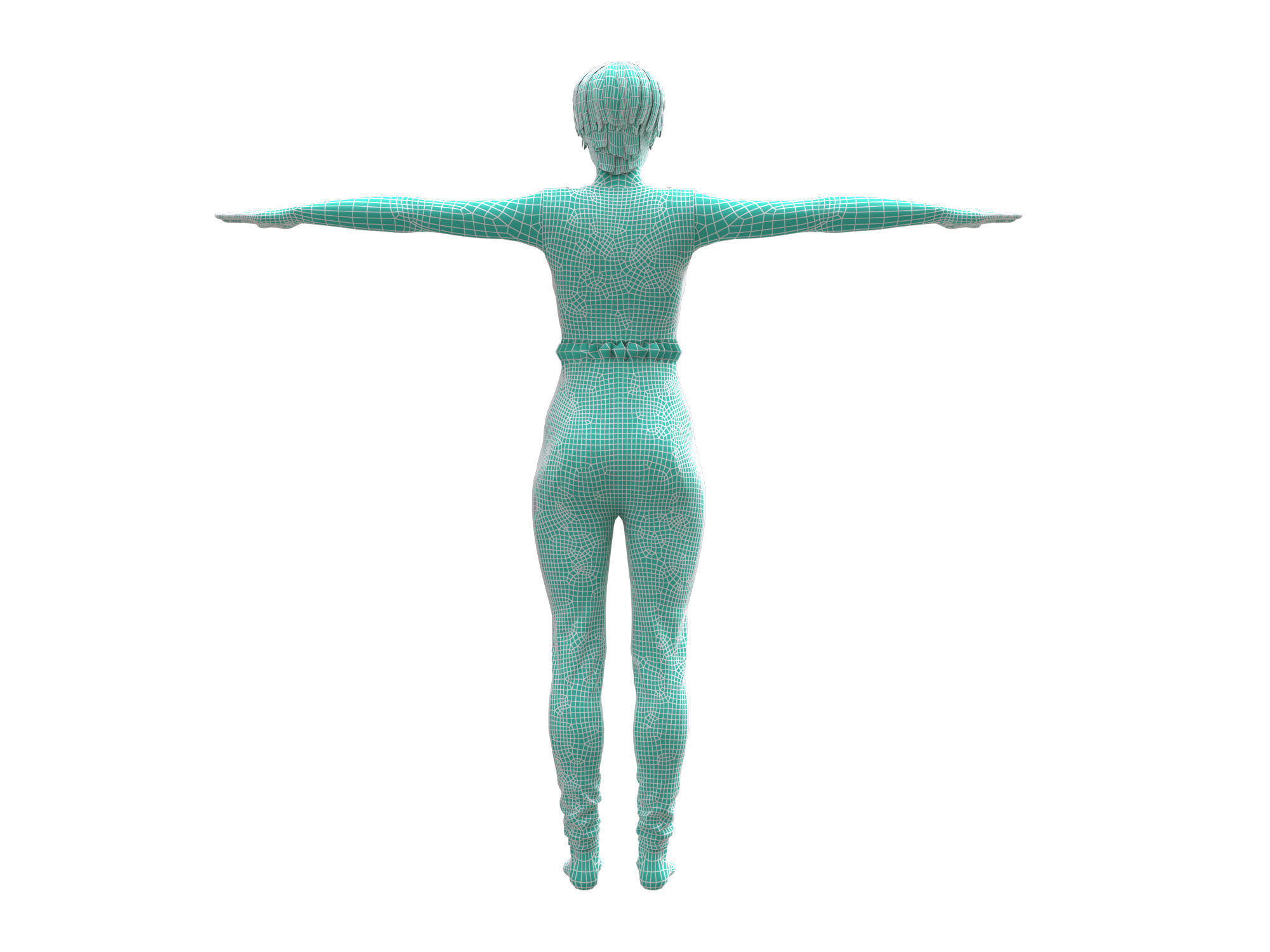 3d realistic womans with  clothing design 3D model_11