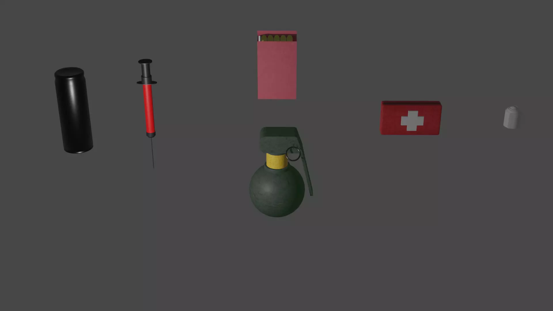 shooter kit asset Low-poly 3D model_0