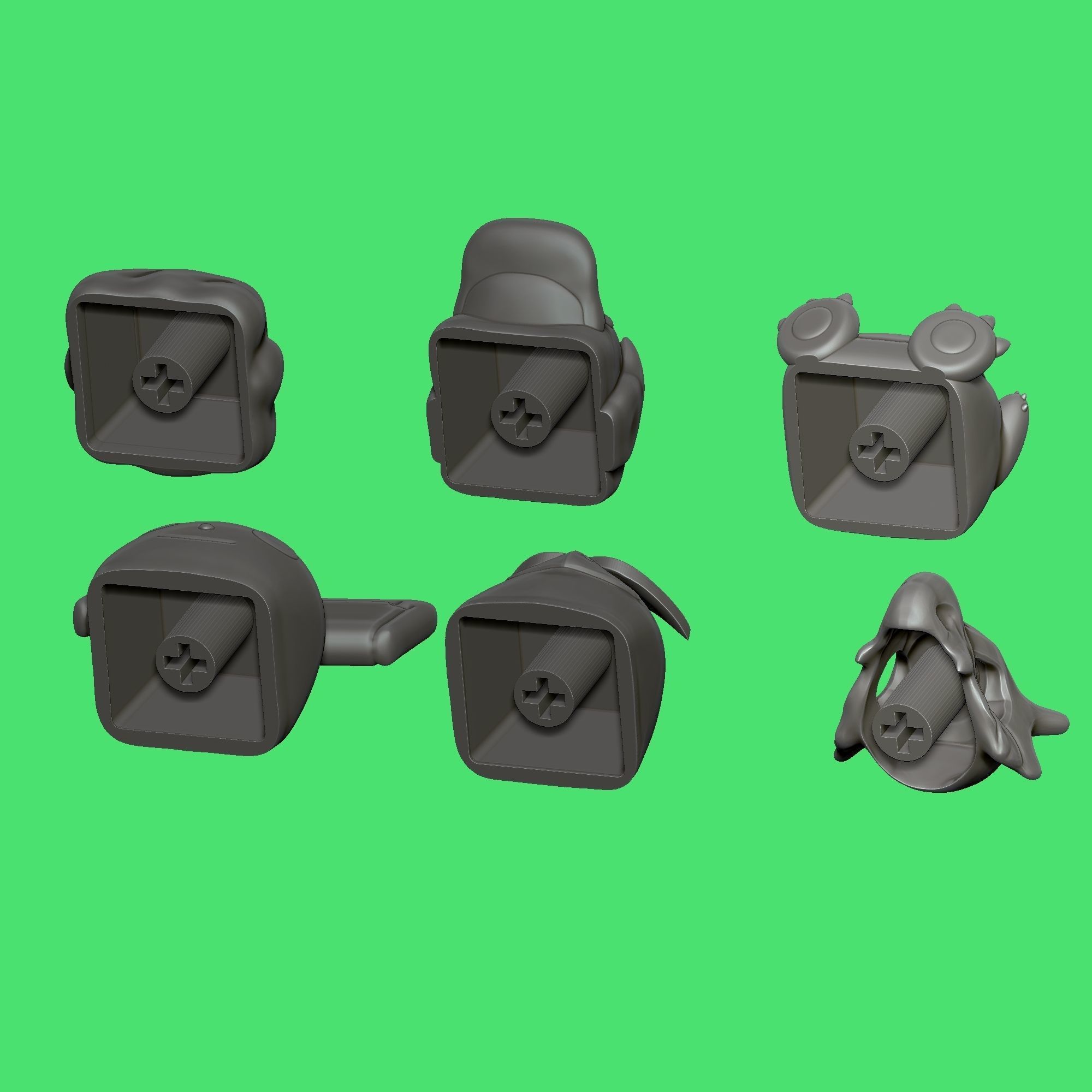6 Keycaps for mechanical Keyboard - POKEMON Edition Vol 2 -  3D print model_5