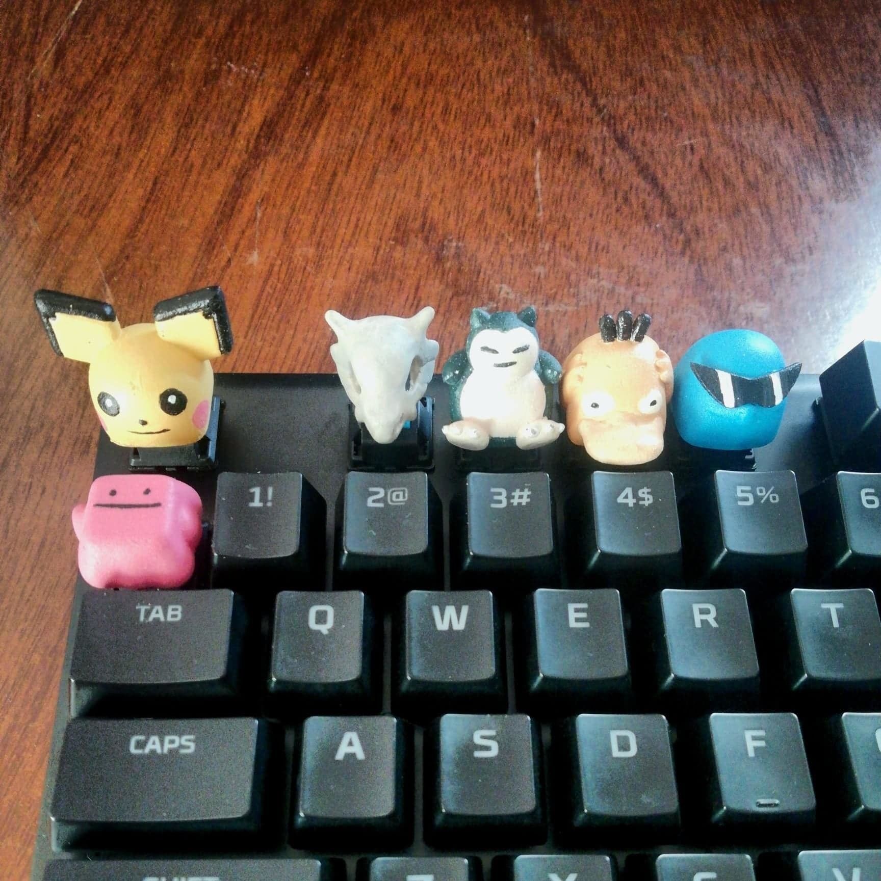 6 Keycaps for mechanical Keyboard - POKEMON Edition Vol 2 -  3D print model_2
