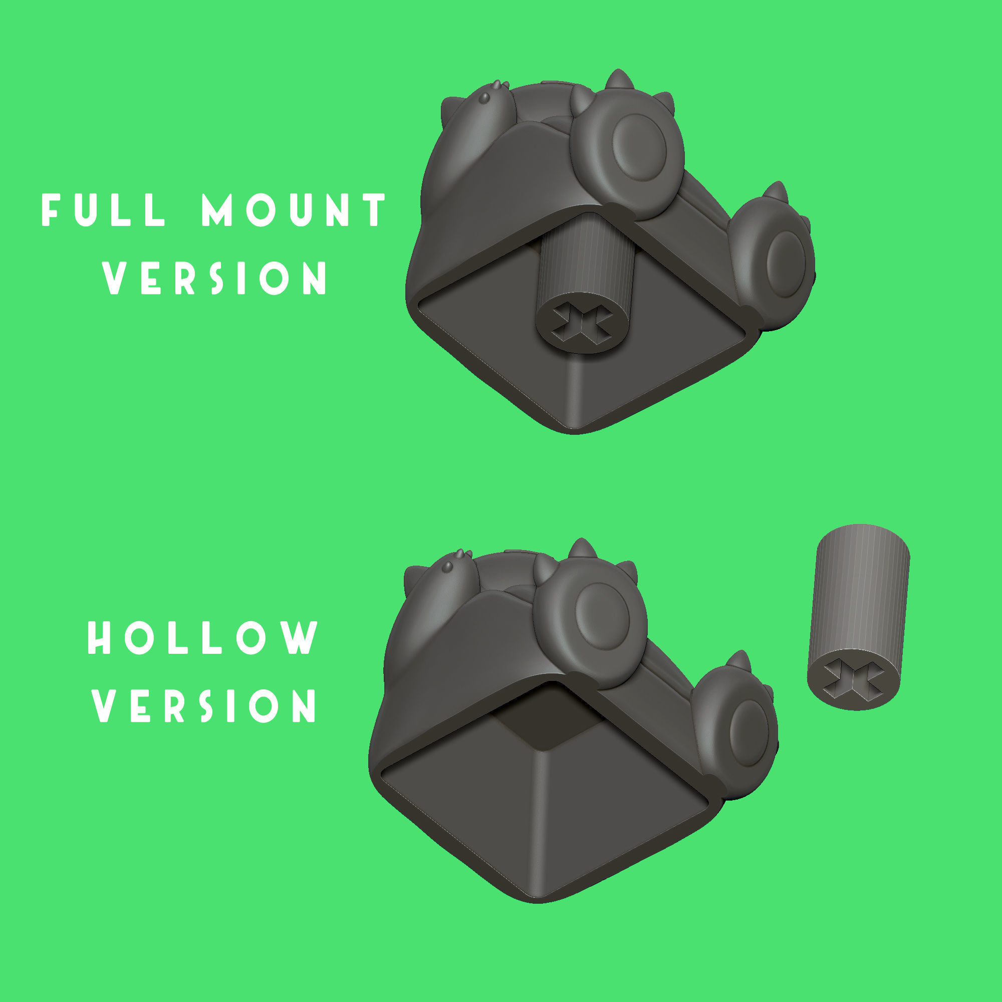 6 Keycaps for mechanical Keyboard - POKEMON Edition Vol 2 -  3D print model_3