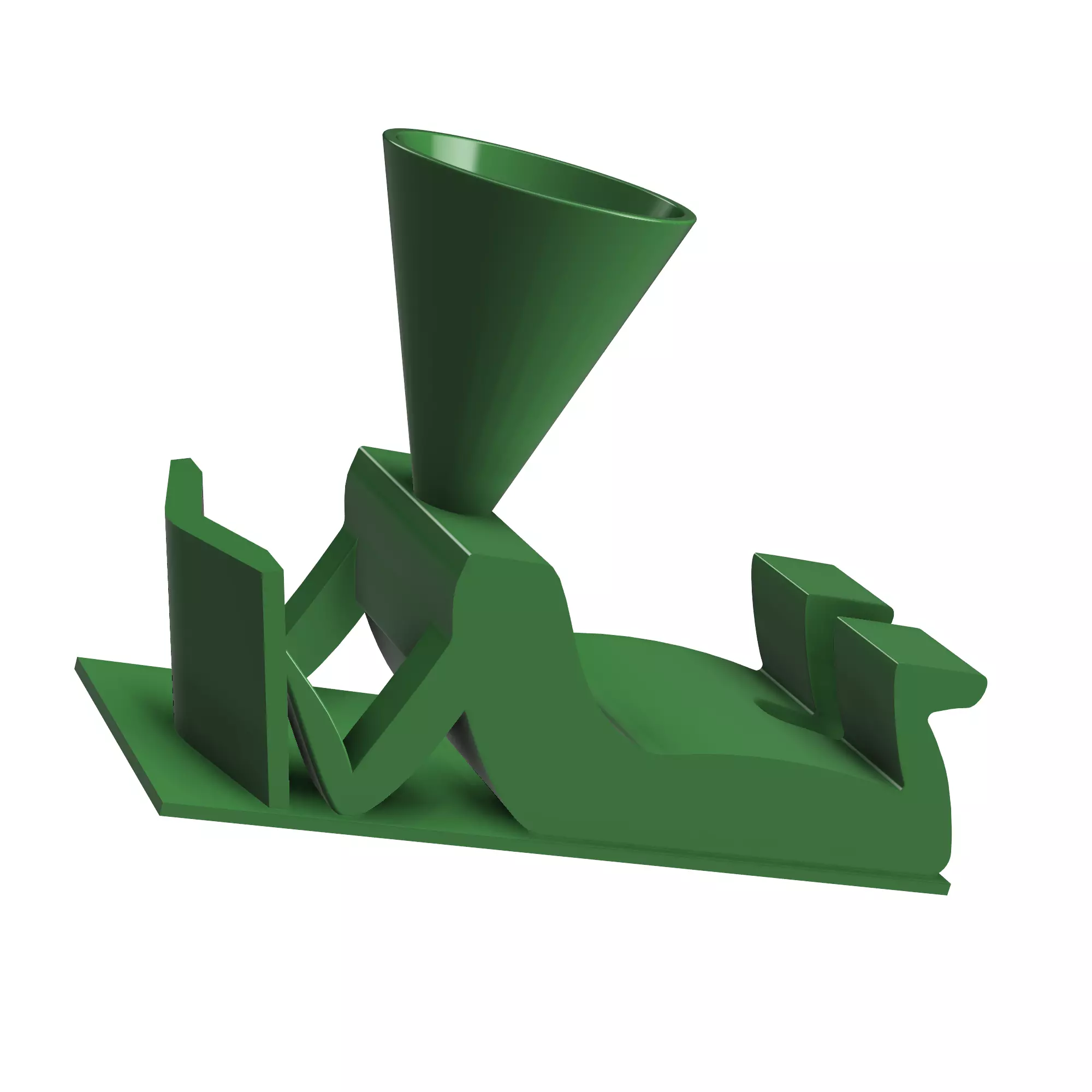 Figure Reading On Bed or Floor Flat Surface with a Cone Head 3D print model