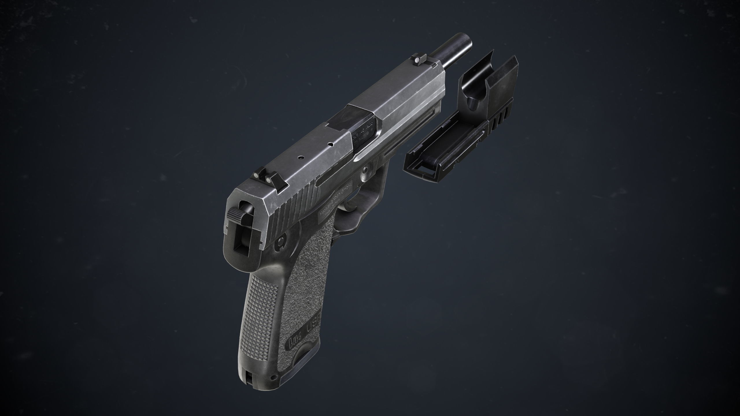 Heckler and Koch USP Match Low-poly 3D model_5