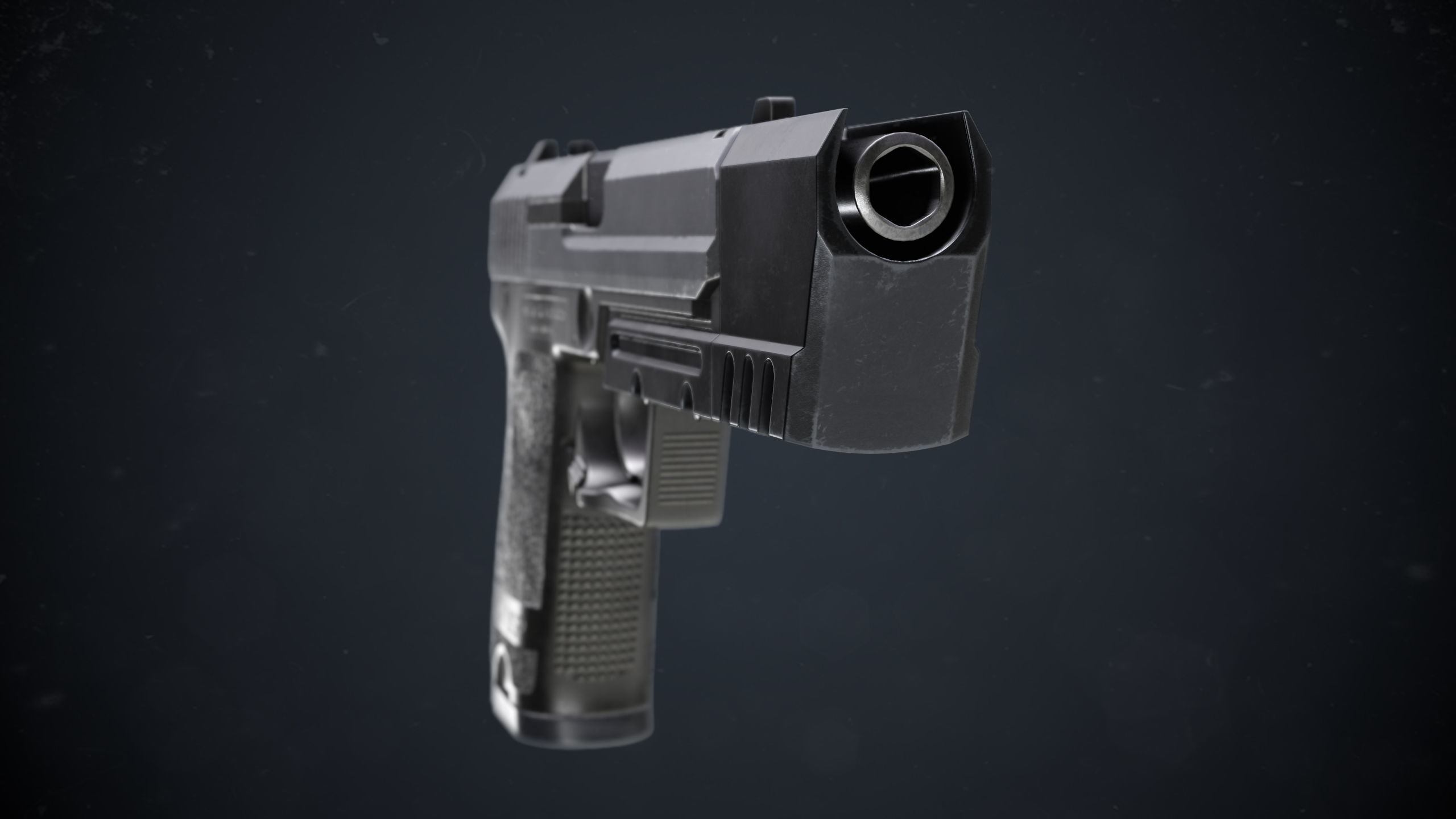 Heckler and Koch USP Match Low-poly 3D model_6