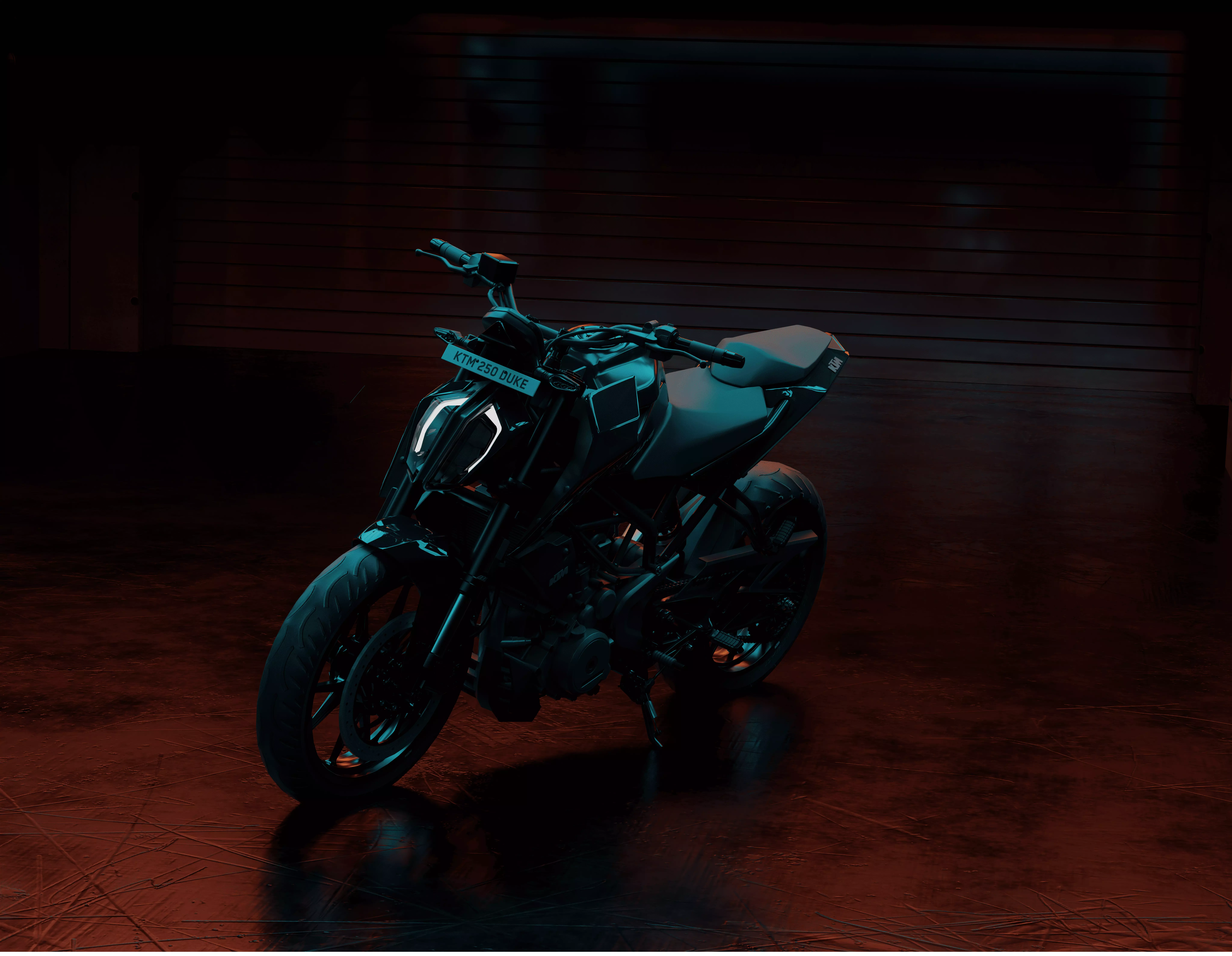 KTM Duke 250 3D Model 3D model