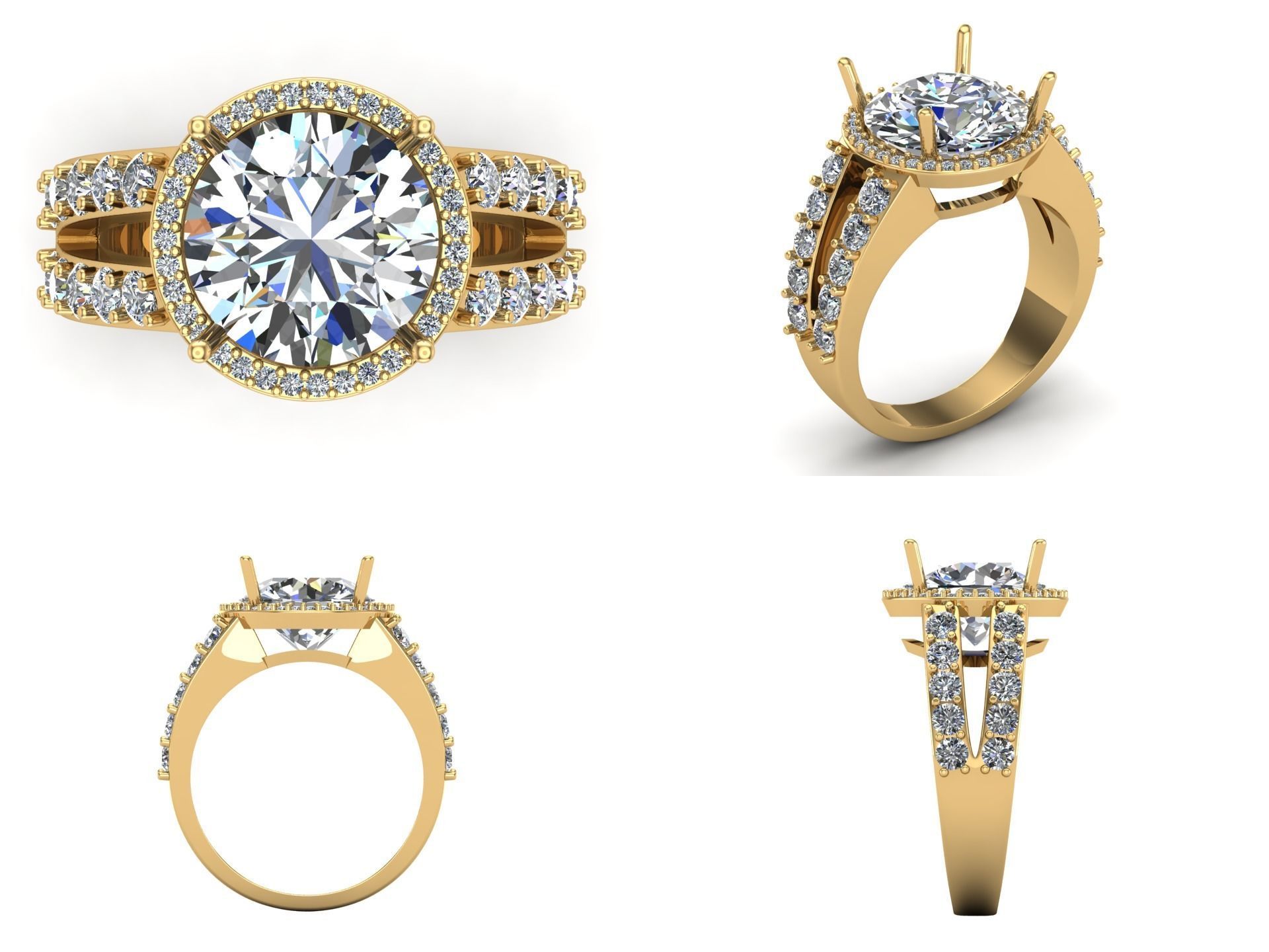 Ring bi52 3D print model_3