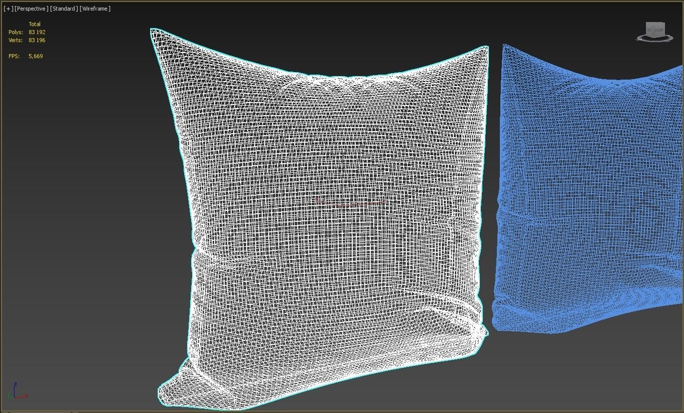 Decorative pillows  set 041 3D model_12