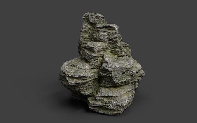 Rock 3-3 Low-poly 3D model