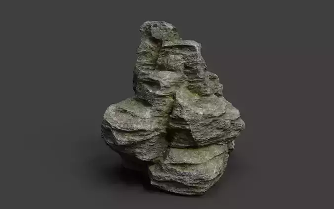 Rock 3-3 Low-poly 3D model