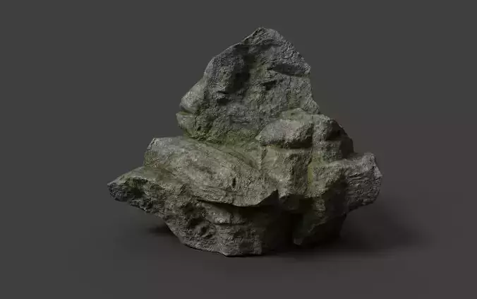 Rock 3-4 Low-poly 3D model