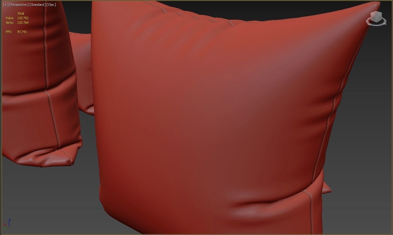 Decorative pillows set 042 3D model_14