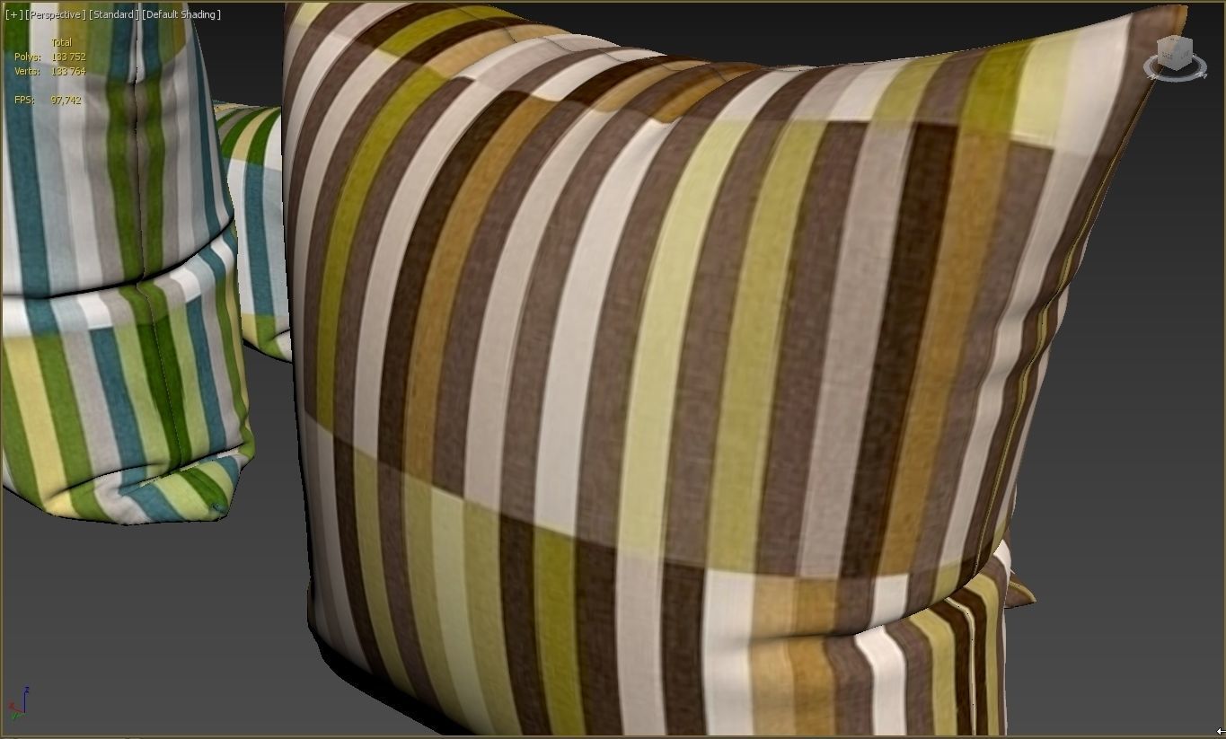 Decorative pillows set 042 3D model_15