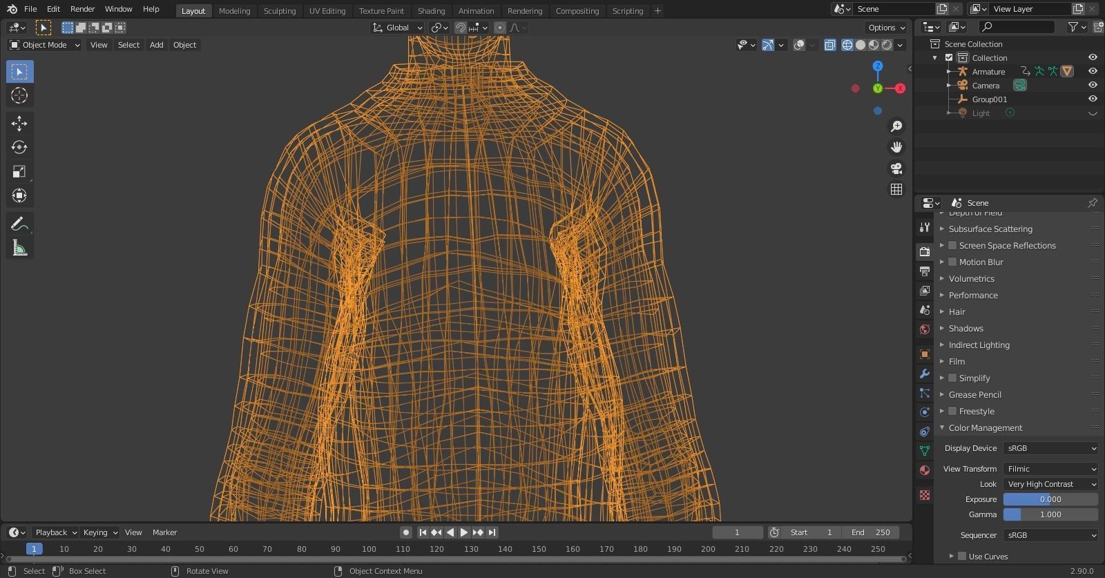 Rigged Character With Winter Cloths version1 Low-poly 3D model_3