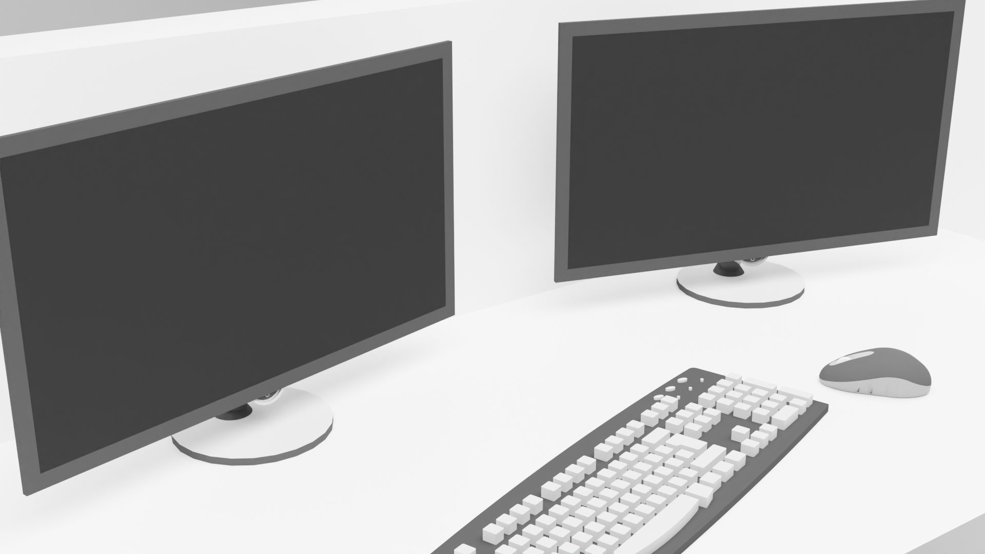 Reception Desk 3D model_2