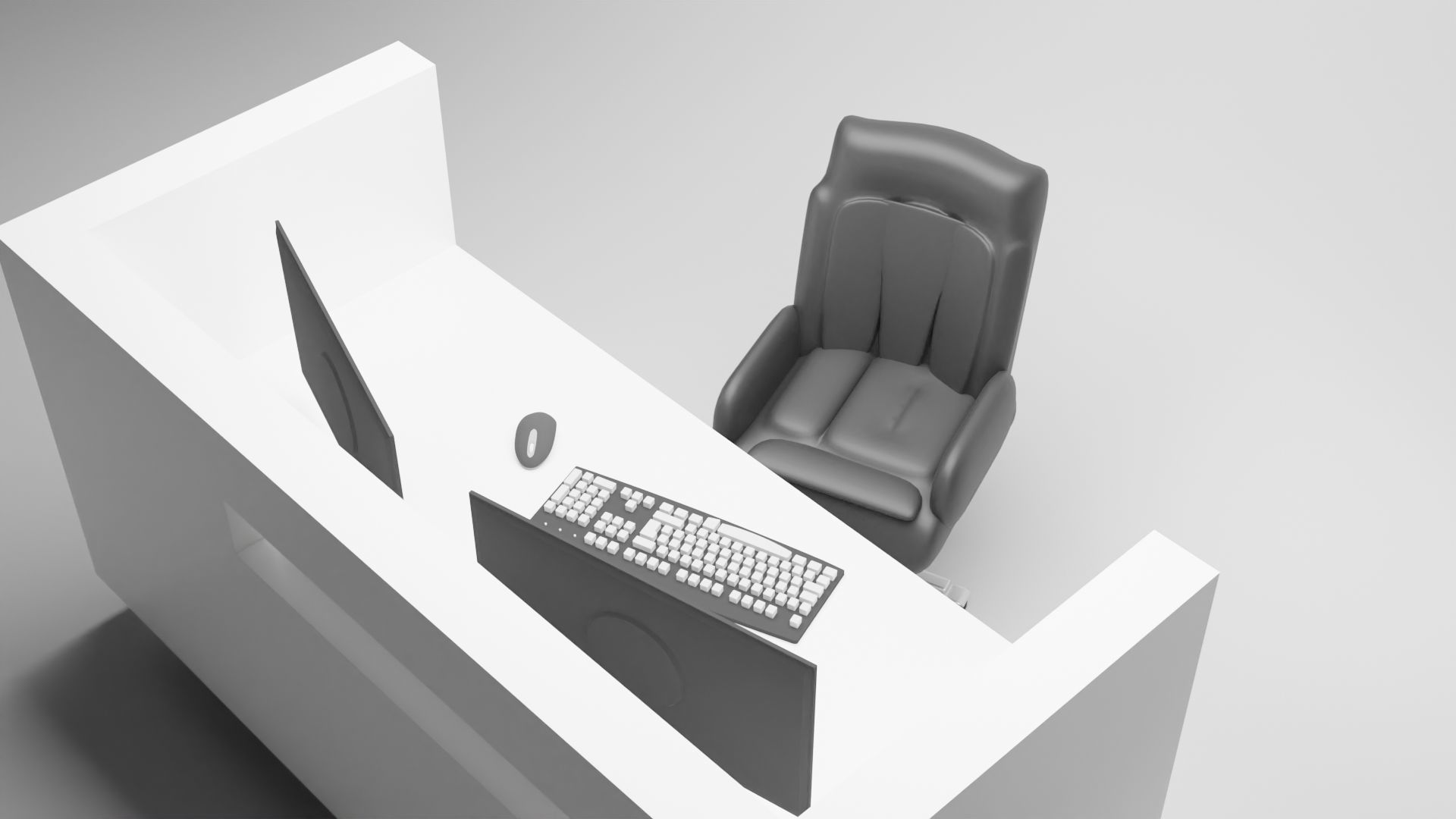 Reception Desk 3D model_3