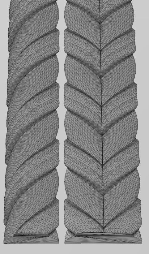 Rope and braids pattern relief 3D print model_16