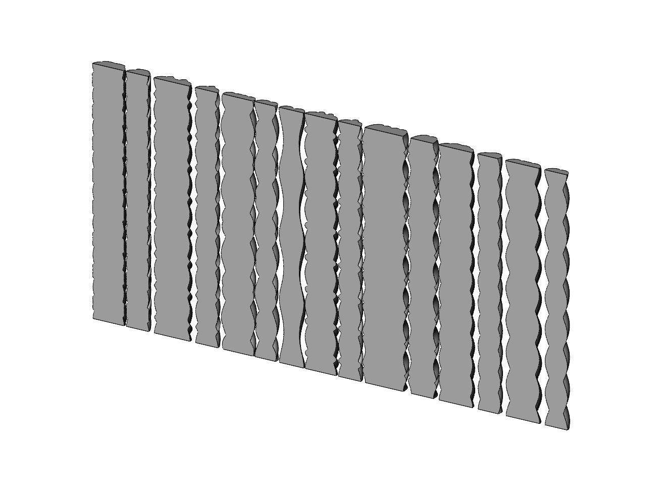 Rope and braids pattern relief 3D print model_2